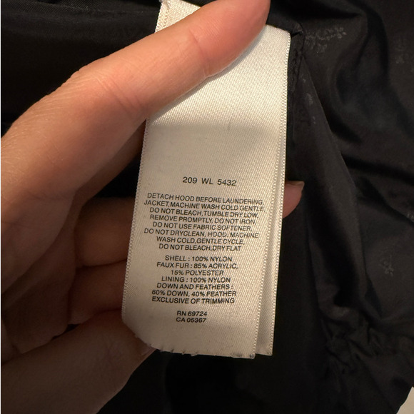 Columbia Womans M Down $225 Puffer Jacket Waterproof Hooded Coat Snow Black - Picture 6 of 9